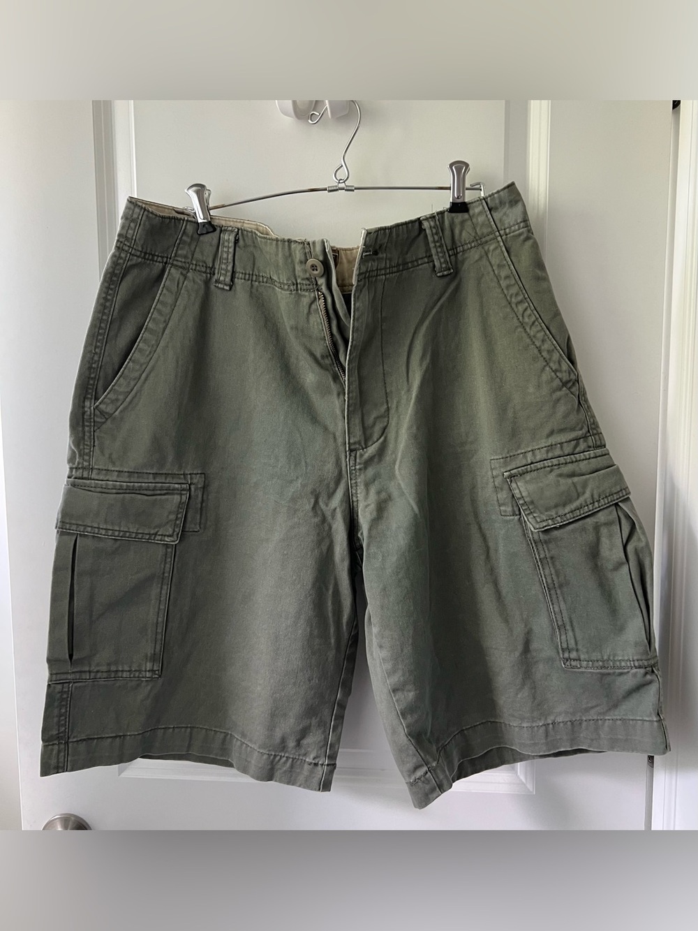 Plugg Men's Cargo Shorts in Olive